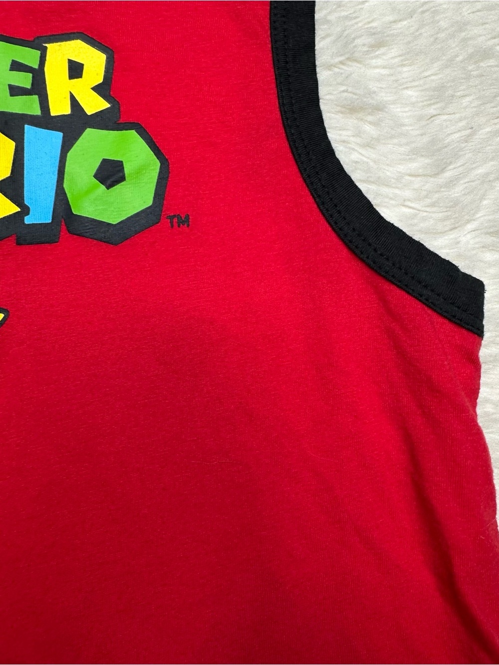 Super Mario Tank Top Red Size 7 - Picture 15 of 16